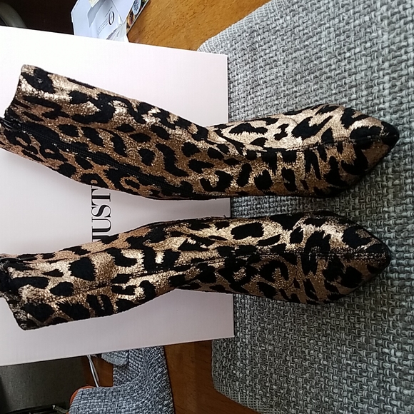 JustFab Leopard "Shylan" Stiletto Booties- Excellent Condition! Sz 7.5 - Picture 5 of 8